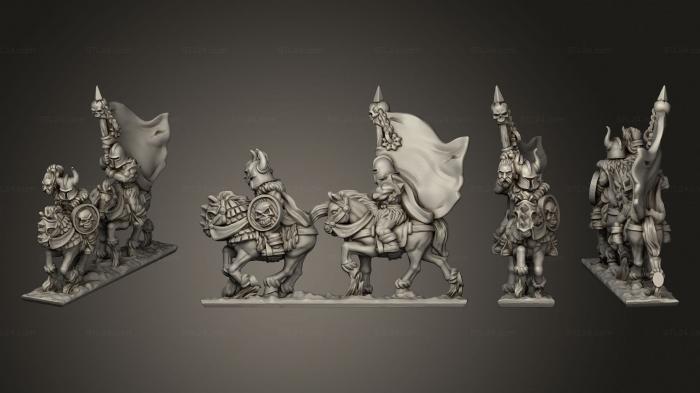 Military figurines (Marauding Horsemen CMD 1, STKW_9550) 3D models for cnc