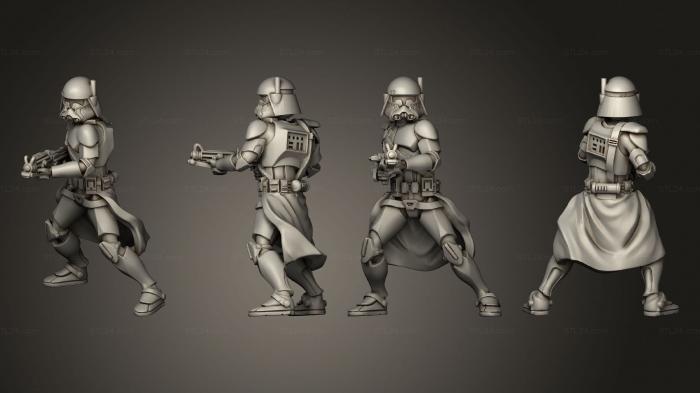 Military figurines (Marine Commander, STKW_9562) 3D models for cnc