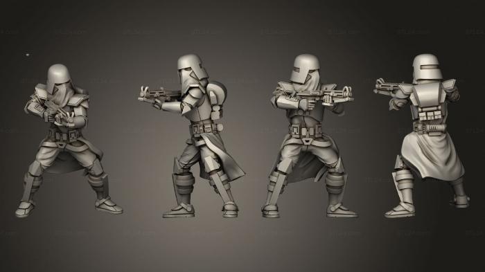 Military figurines (Marine Squad 01, STKW_9566) 3D models for cnc