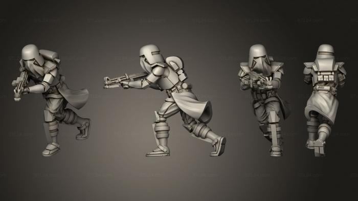 Military figurines (Marine Squad 02, STKW_9567) 3D models for cnc