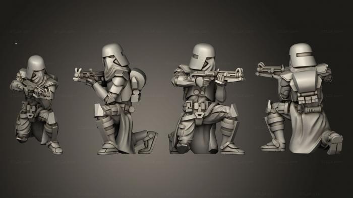 Military figurines (Marine Squad 03, STKW_9568) 3D models for cnc