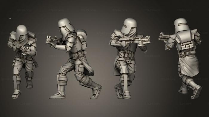 Military figurines (Marine Squad, STKW_9569) 3D models for cnc