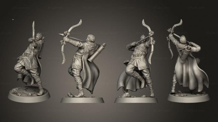 Military figurines (Marksman, STKW_9572) 3D models for cnc