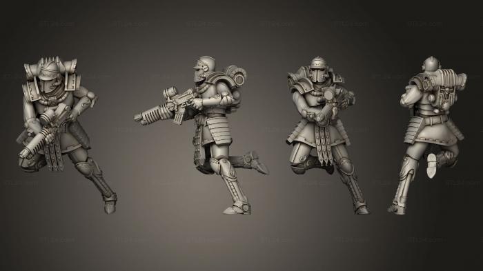 Military figurines (Martian Gate Keeper 1, STKW_9574) 3D models for cnc