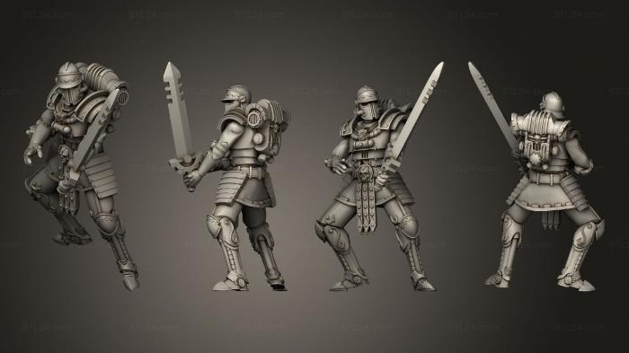 Military figurines (Martian Gate Keeper 3, STKW_9576) 3D models for cnc