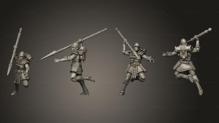 Military figurines (Martian Gate Keeper 4, STKW_9577) 3D models for cnc