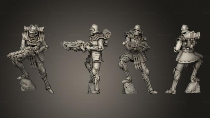 Military figurines (Martian Gate Keeper 8, STKW_9581) 3D models for cnc