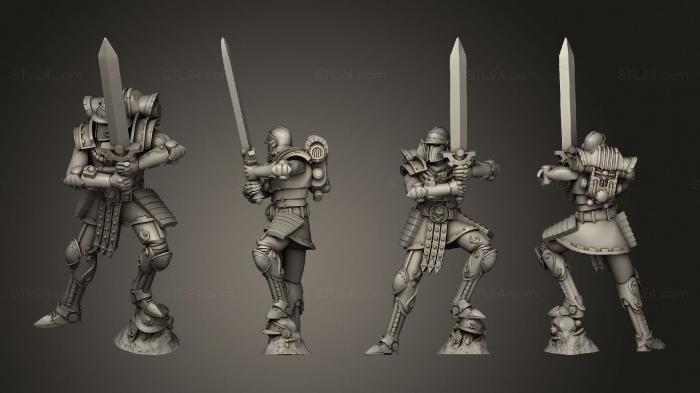 Military figurines (Martian Gate Keeper 9, STKW_9582) 3D models for cnc