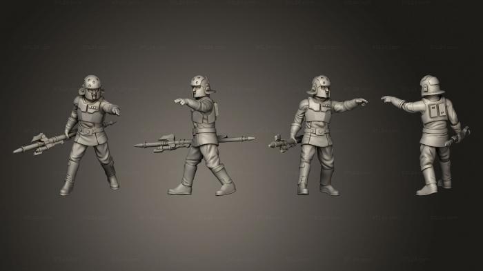 Military figurines (Master Authority Agent Kaisar, STKW_9606) 3D models for cnc