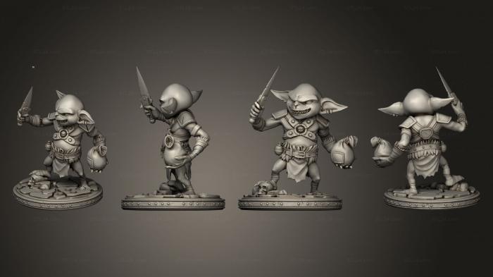 Military figurines (Masters Of Dungeons Quest Goblin, STKW_9624) 3D models for cnc