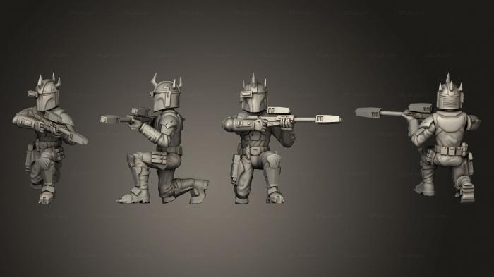 Military figurines (Mauldalorians Sniper, STKW_9627) 3D models for cnc