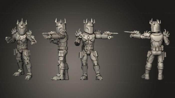 Military figurines (Mauldo 5 leader, STKW_9632) 3D models for cnc