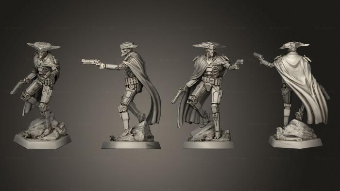 Military figurines (Mech Gunslinger, STKW_9640) 3D models for cnc