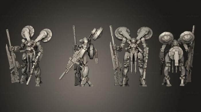 Military figurines (MECHA SLAVE, STKW_9642) 3D models for cnc