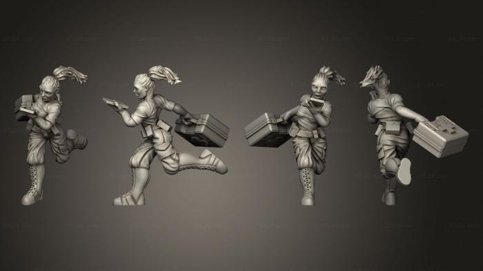 Military figurines (Medic Running, STKW_9667) 3D models for cnc