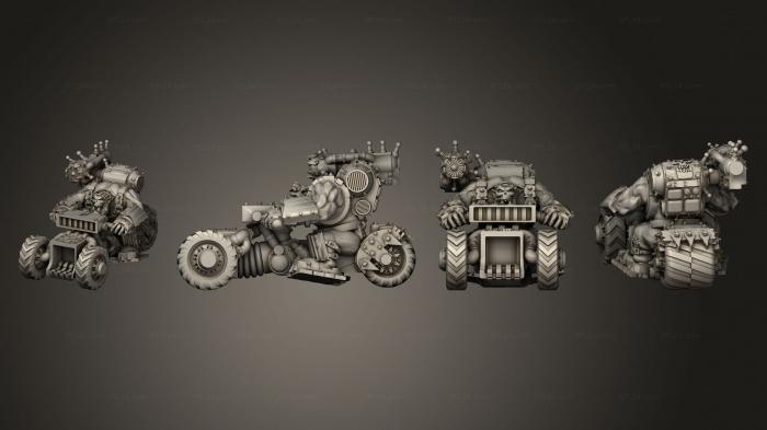 Military figurines (Mekanic Bike Boss A, STKW_9714) 3D models for cnc