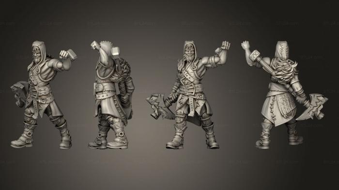 Military figurines (Melee Bandit 2 B, STKW_9719) 3D models for cnc