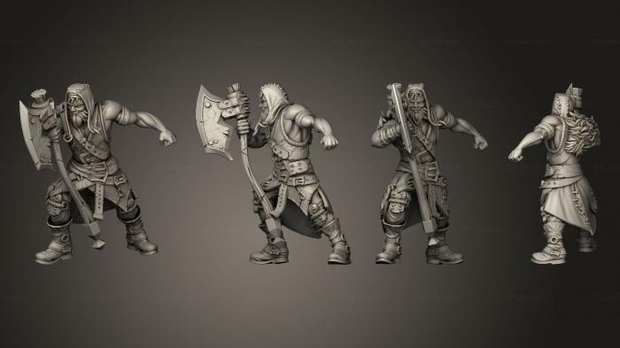 Military figurines (Melee Bandit 3 A, STKW_9720) 3D models for cnc