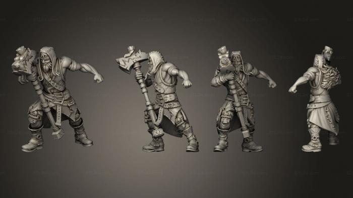Military figurines (Melee Bandit 3 B, STKW_9721) 3D models for cnc