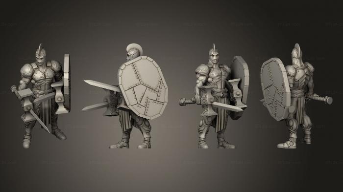 Military figurines (Melee Shardforged 03, STKW_9724) 3D models for cnc