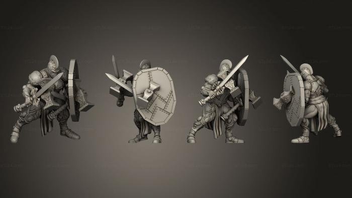 Military figurines (Melee Shardforged 04, STKW_9725) 3D models for cnc
