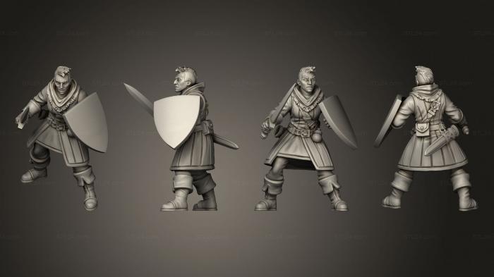Military figurines (MERCENARIES 01, STKW_9736) 3D models for cnc
