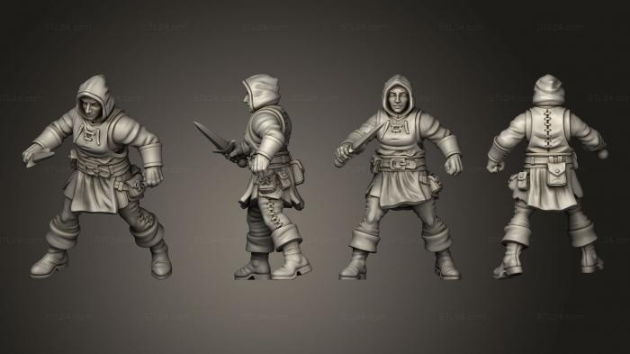 Military figurines (MERCENARIES 02, STKW_9737) 3D models for cnc