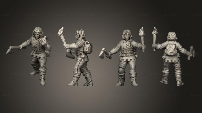 Military figurines (MERCENARIES 03, STKW_9738) 3D models for cnc