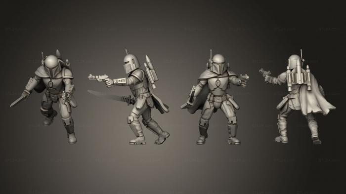 Military figurines (Mercenary Leader, STKW_9743) 3D models for cnc
