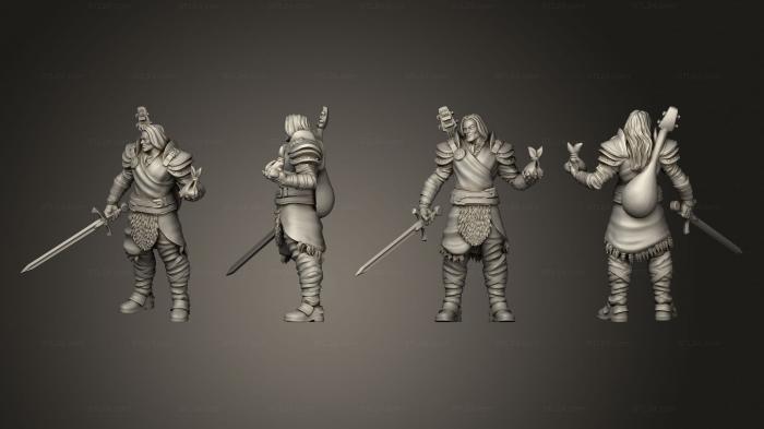 Military figurines (Mercenary, STKW_9746) 3D models for cnc