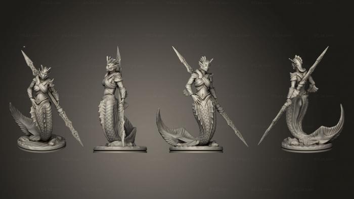Military figurines (Merfolk Female A 001, STKW_9758) 3D models for cnc