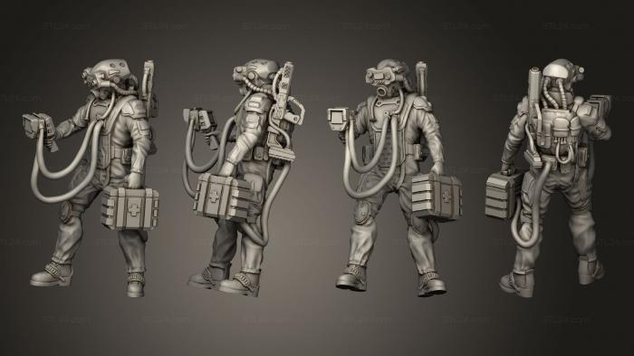 Military figurines (Mirek Combat Doctor smaller option, STKW_9836) 3D models for cnc