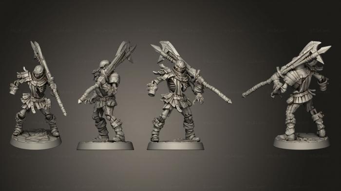 Military figurines (Modular Old Burg Fallen Ones B, STKW_9843) 3D models for cnc