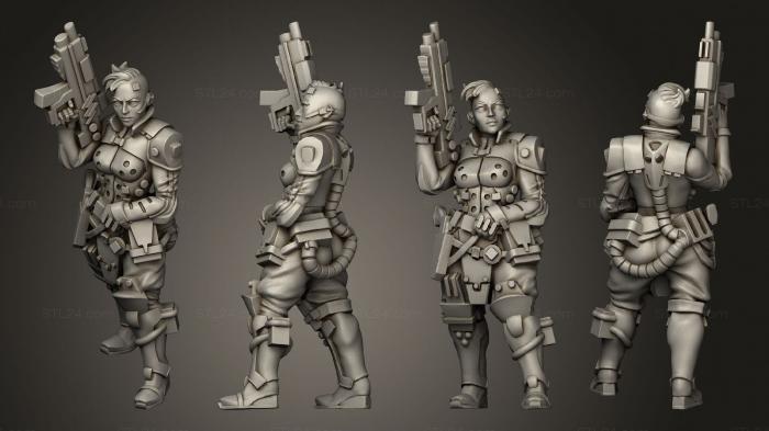 Military figurines (Monica Bates, STKW_9869) 3D models for cnc