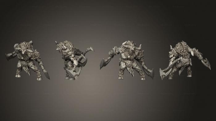 Military figurines (Monsters Minotaurs, STKW_9890) 3D models for cnc