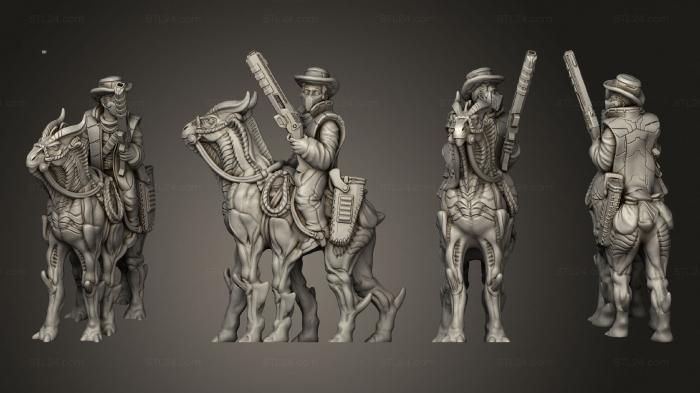 Military figurines (Montana Riding Based 001, STKW_9895) 3D models for cnc