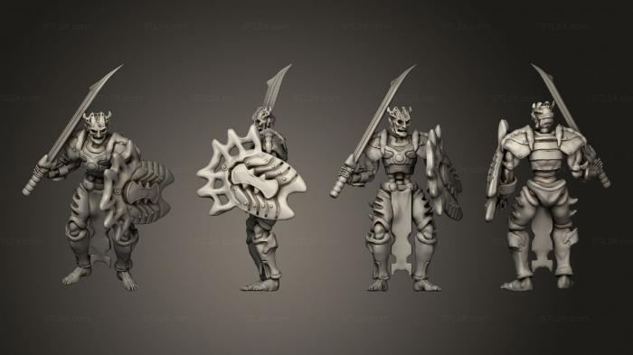 Military figurines (mortas swordsman 06, STKW_9942) 3D models for cnc