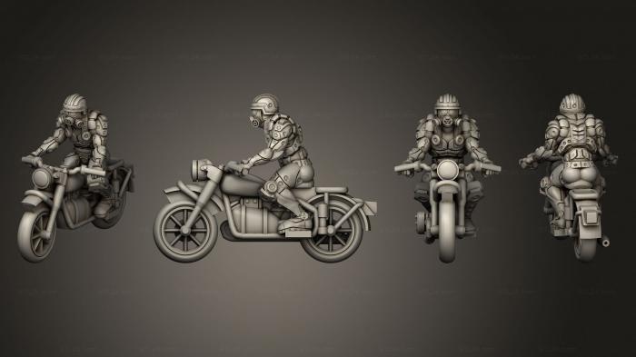 Military figurines (motorbike sidecar 2, STKW_9970) 3D models for cnc