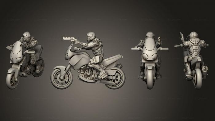 Military figurines (motorbike trail 02, STKW_9976) 3D models for cnc