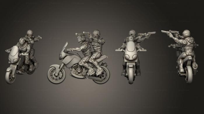 Military figurines (motorbike trail 03, STKW_9977) 3D models for cnc