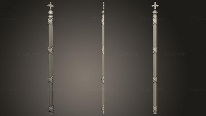 Church pillar (Carved post, SC_0118) 3D models for cnc