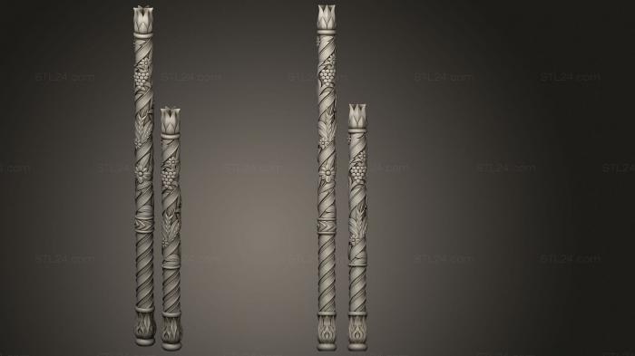 Church pillar (Carved pillars, SC_0121) 3D models for cnc
