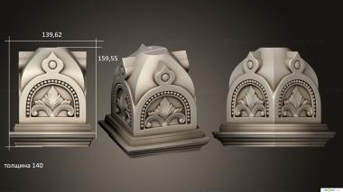 Church pillar (Kiosk decors, SC_0135) 3D models for cnc