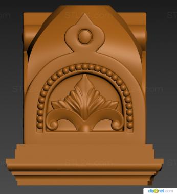 Church pillar (Kiosk decors, SC_0135) 3D models for cnc