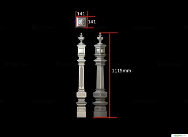 Pillar (, ST_0332) 3D models for cnc