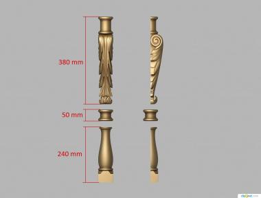 Pillar (Clock Column, ST_0348) 3D models for cnc