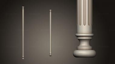 Pillar (Balustrade with flutes, ST_0353) 3D models for cnc