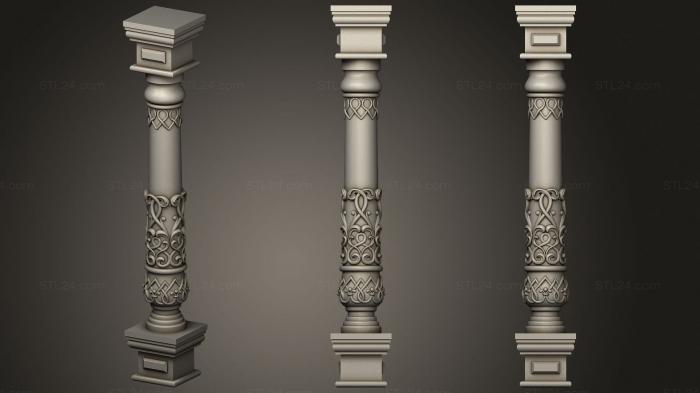 Pillar (Column, ST_0355) 3D models for cnc