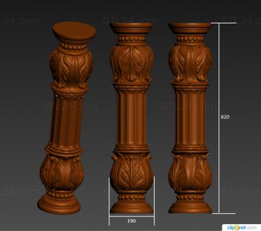 Pillar (Cor CAS 0151, ST_0361) 3D models for cnc