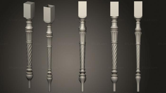 Pillar (Double balusters, ST_0363) 3D models for cnc